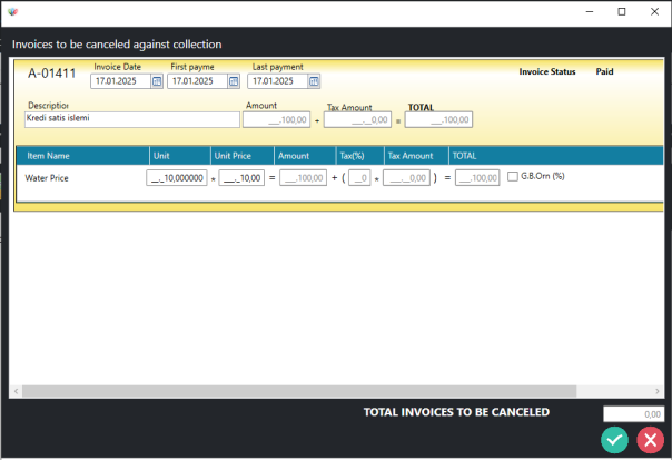 Son Satışı İptal Etme