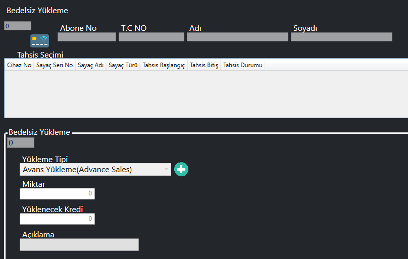 Bedelsiz Yükleme Ekranı